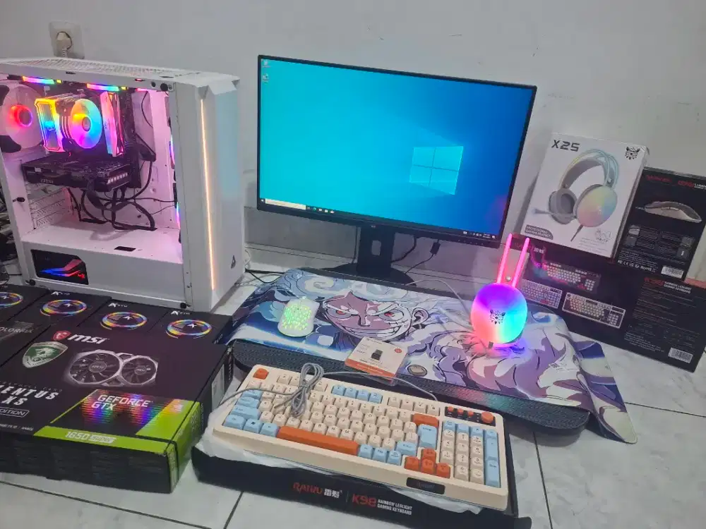 Pc Gaming Pc Fullset Core i3 gen 10 Gtx 1650 Super no core i7 gen 12