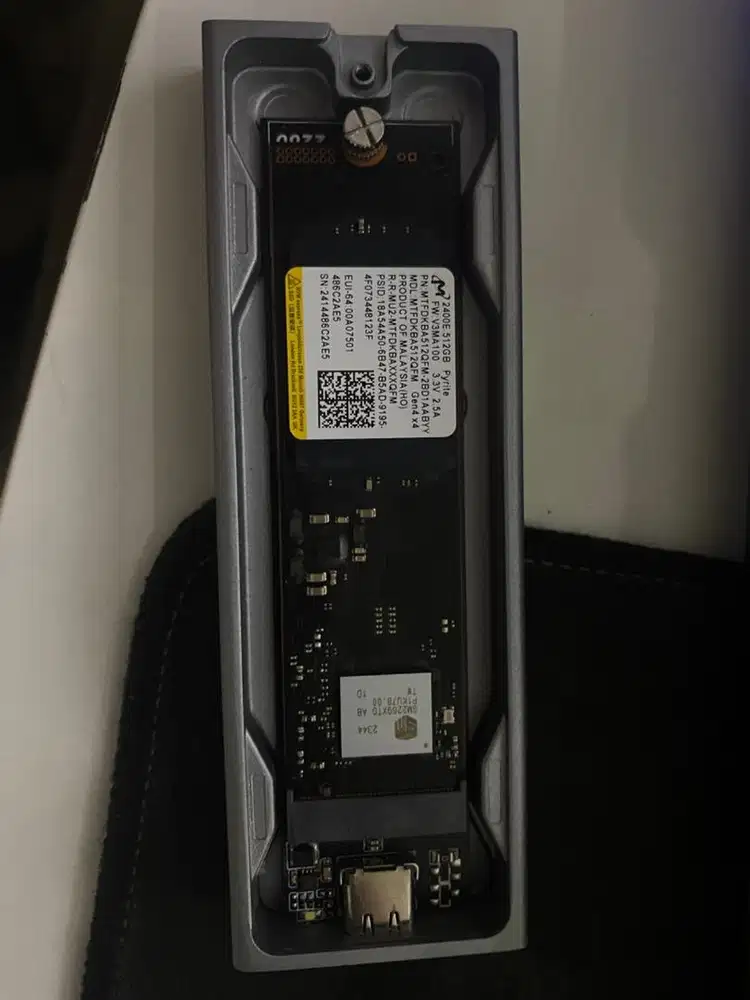 SSD 512GB M.2 NVMe Micron 2400 (bekas laptop) nego alus