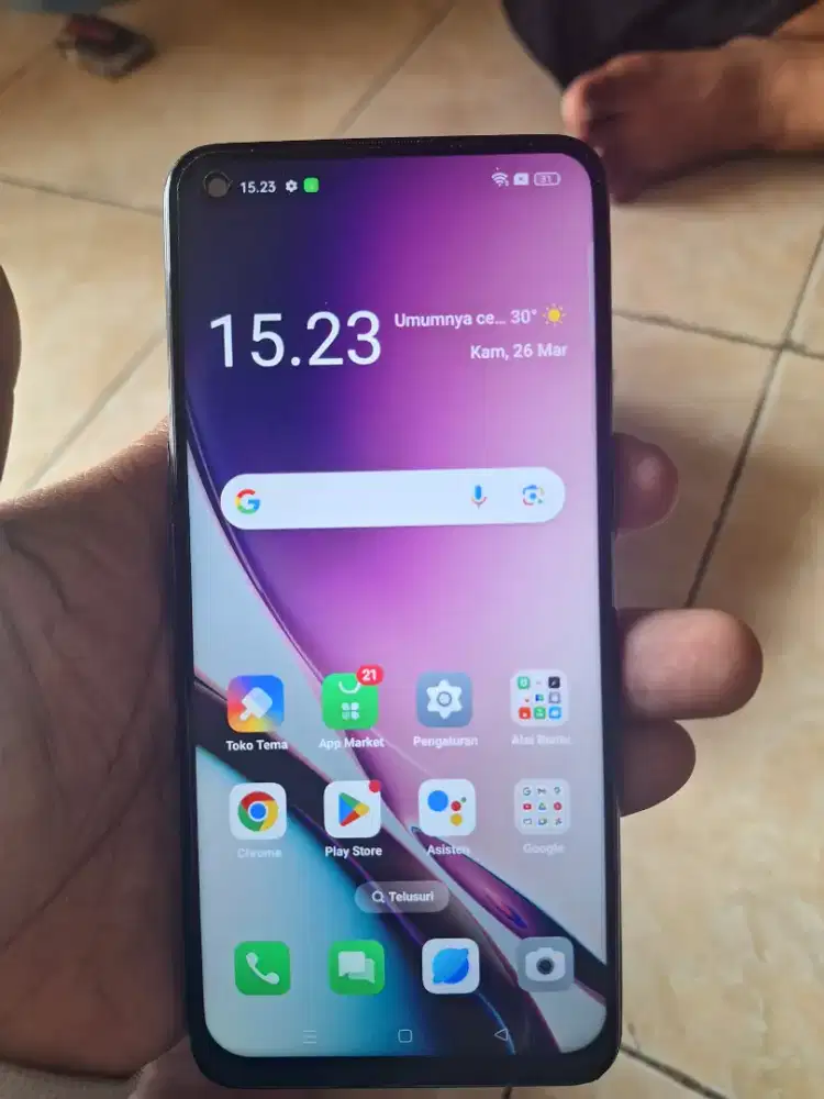 Oppo reno 5 5g 8/128 minus sidik jari of karna LCD oled jadi ga suport