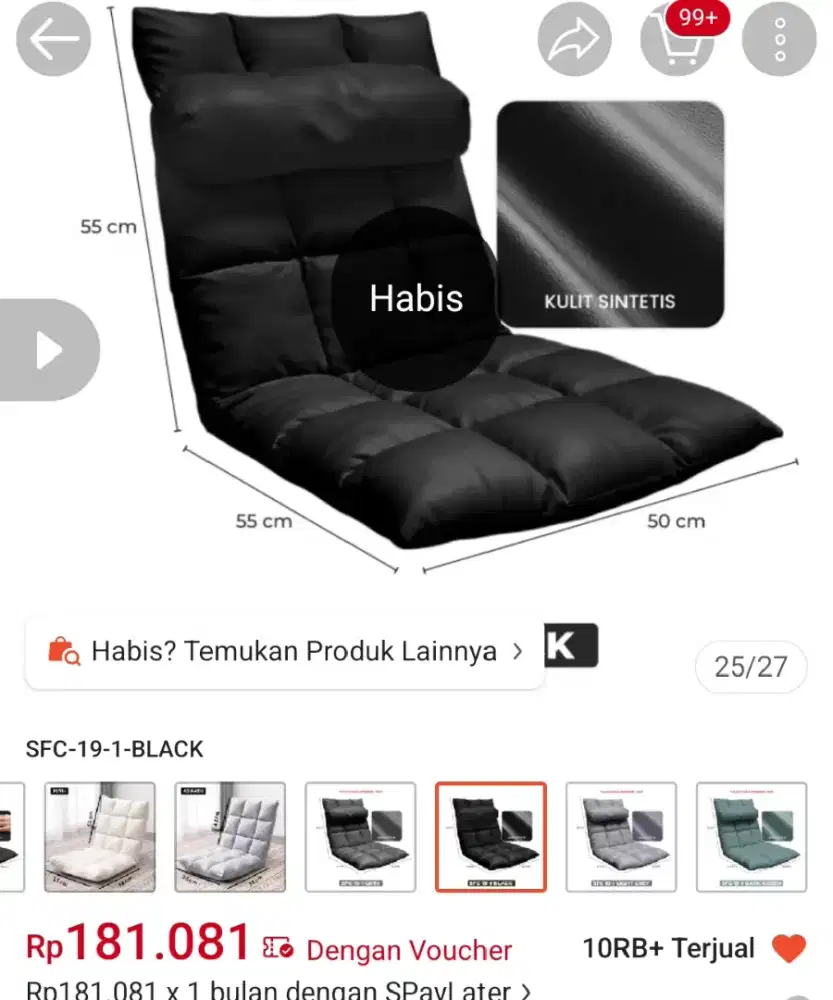 Kasur Lipat dan kursi santai