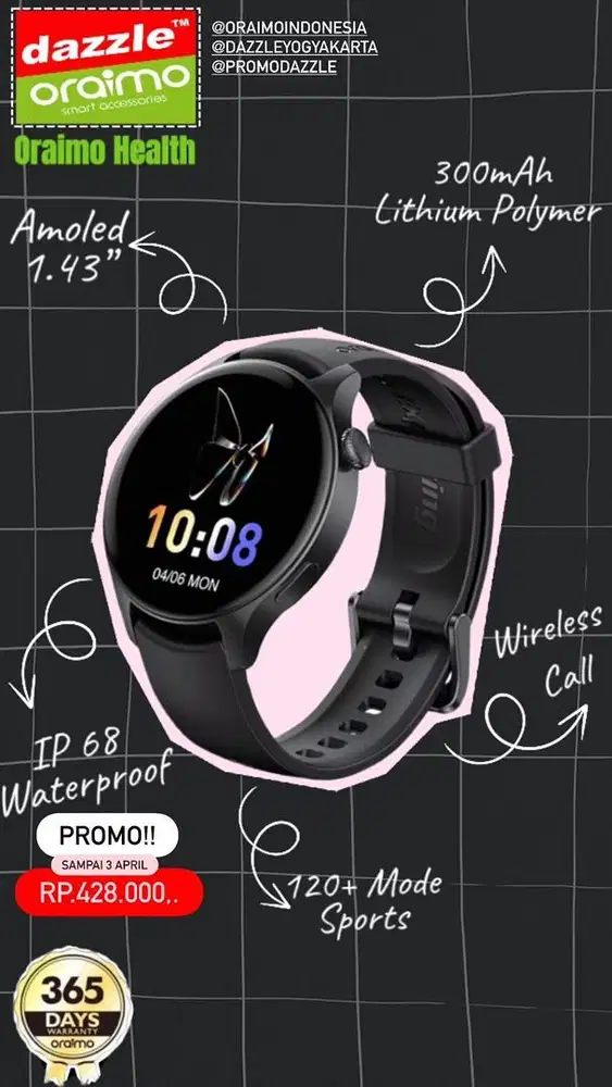 Smartwatch Oraimo Watch ER