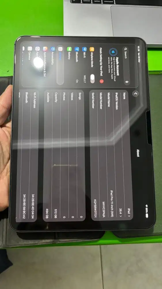 Ipad pro M4 11 ex ibox PA/A wifi 512gb like new