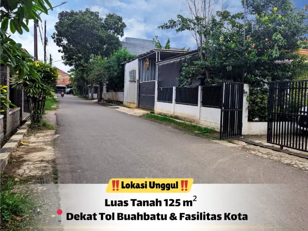 Buahbatu Bandung – Tanah 125 m² Siap Jadi Rumah Impian