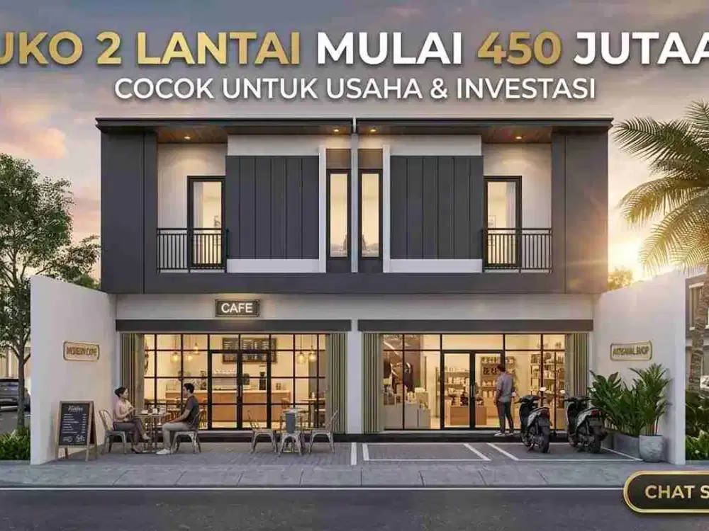 RUKO 2 LANTAI PINGGIR JALAN DI BANDUNG
