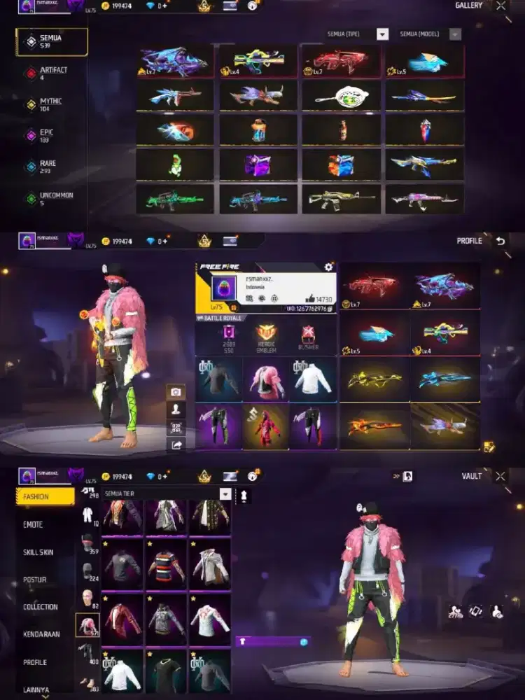 jual akun ff murah spek gacor murah