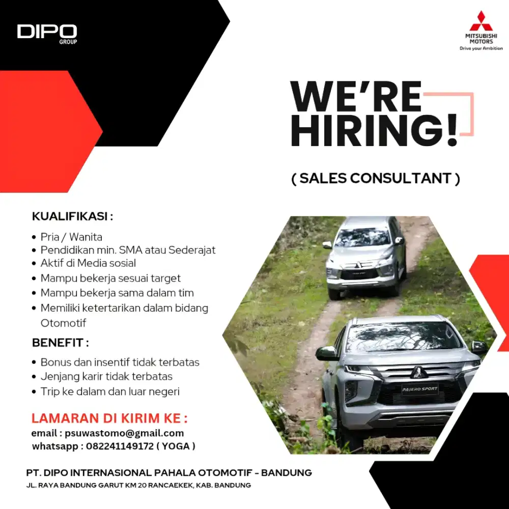 Lowongan Kerja Sales Consultant