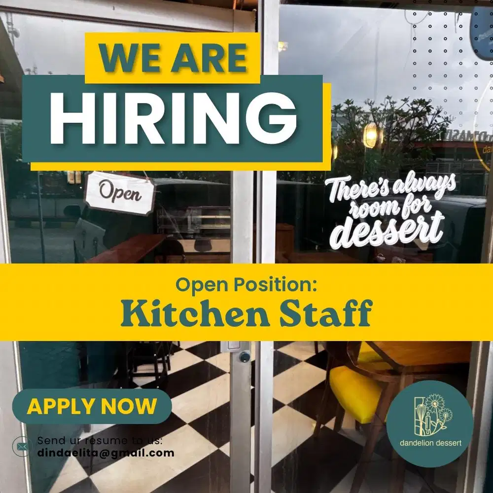 LOWONGAN KERJA KITCHEN STAFF
