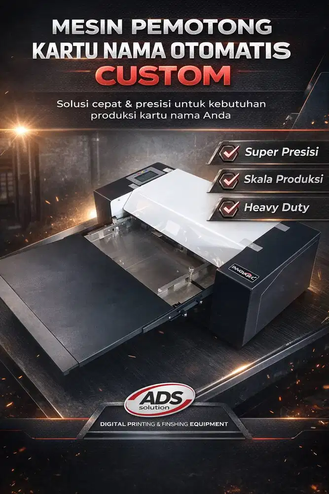 MESIN PEMOTONG KARTU NAMA FULL OTOMATIS CUSTOM BISA A3+