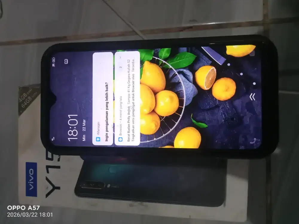 Vivo y15 ram 4/64gb