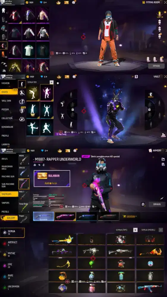 Akun ff 100k amanah dan terpercaya