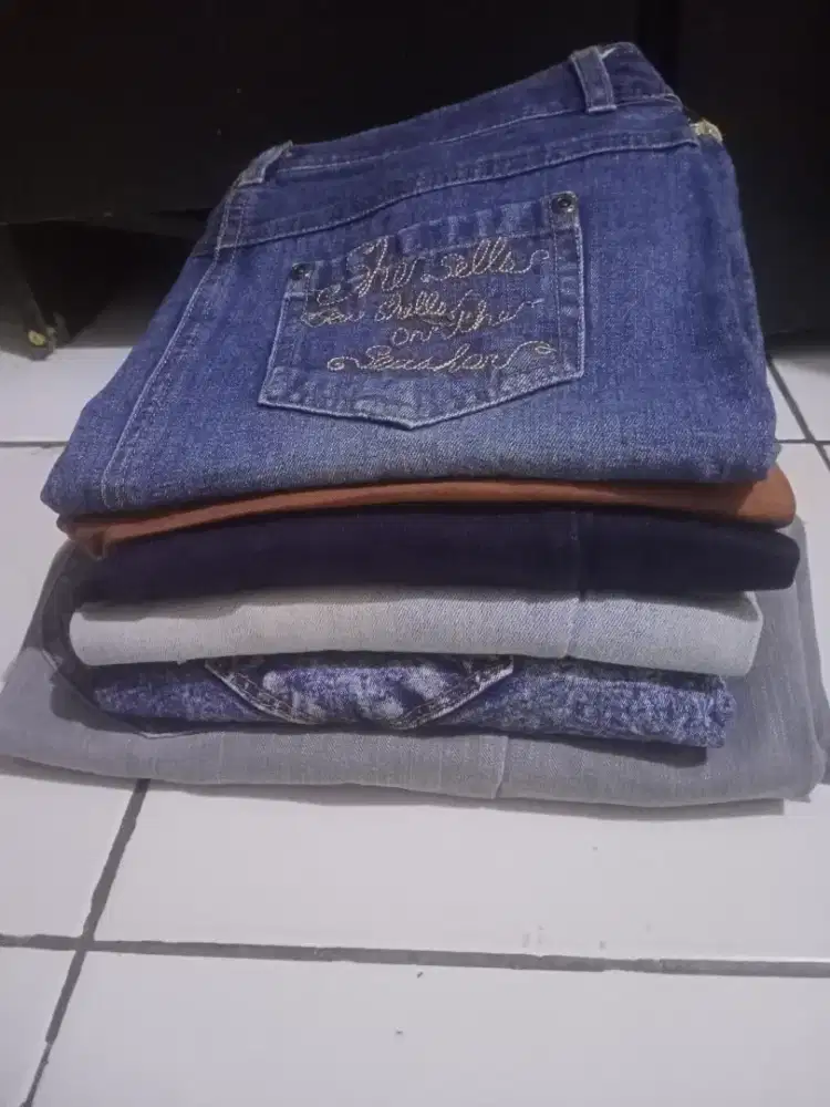 Celana jeans+kaos panjang take all