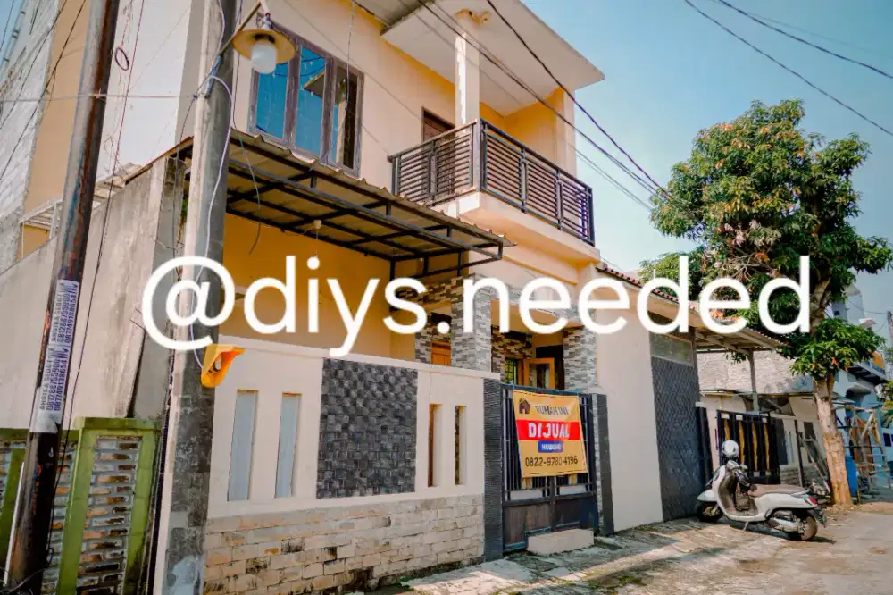 Rumah garasi luas siap huni