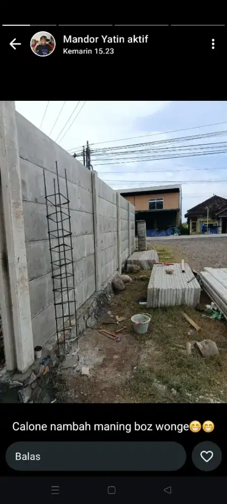 Pagar panel beton