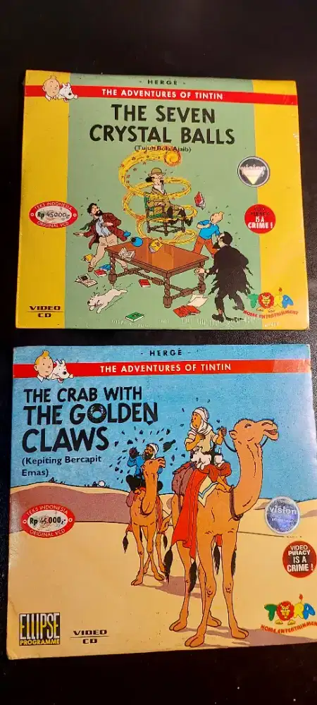 Vidio cd serial tintin