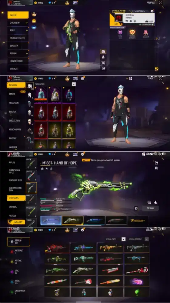 Jual beli akun ff di ranzz store aman dan amanah