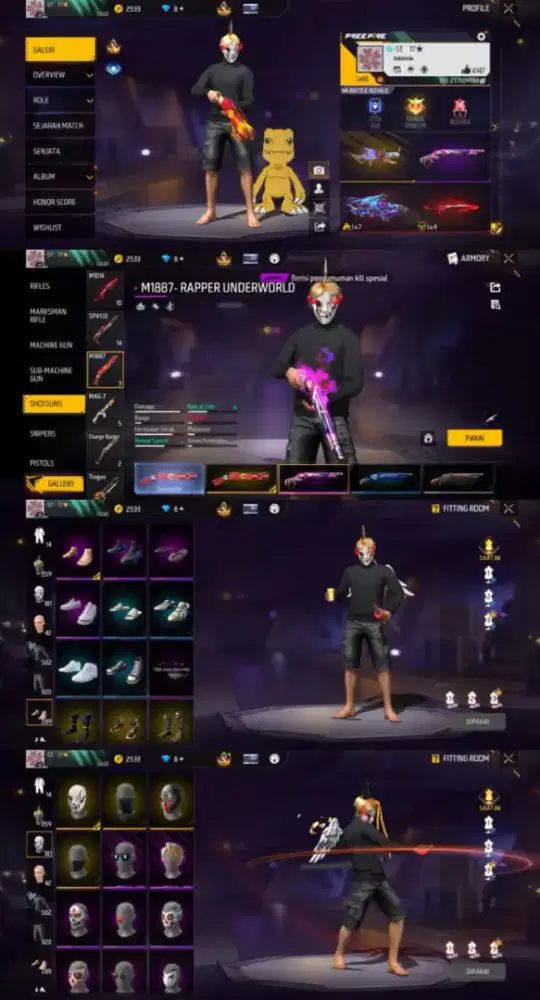 JB RANZZ JUAL BELI AKUN FF AMAN DAN AMANAH