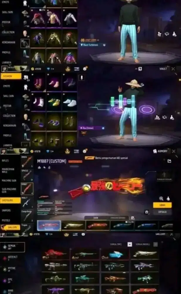 jual akun ff sg OPM murah aman 100%