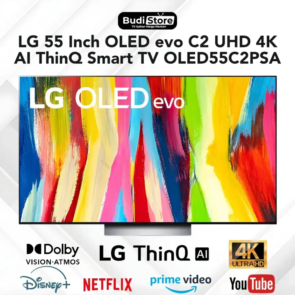 LG 55 Inch OLED evo C5 AI ThinQ Smart TV UHD 4K OLED55C2PSA