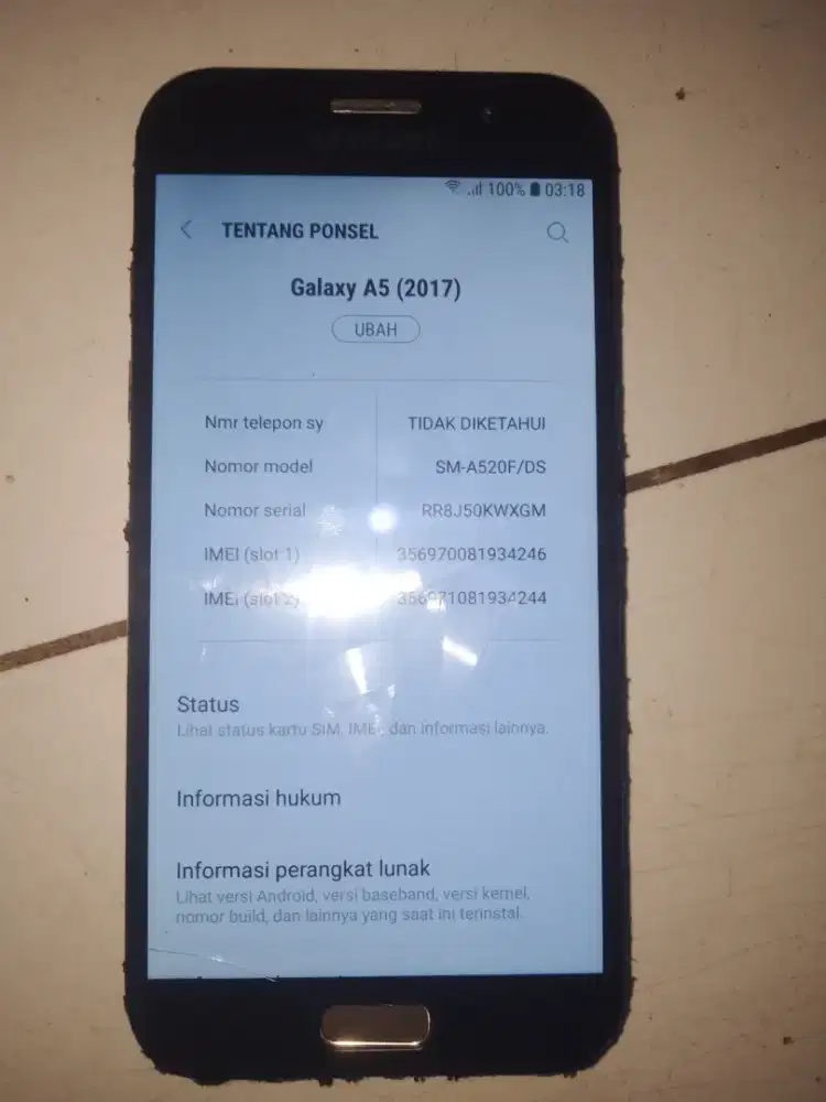Samsung a5 2017 ram 3/32 minus