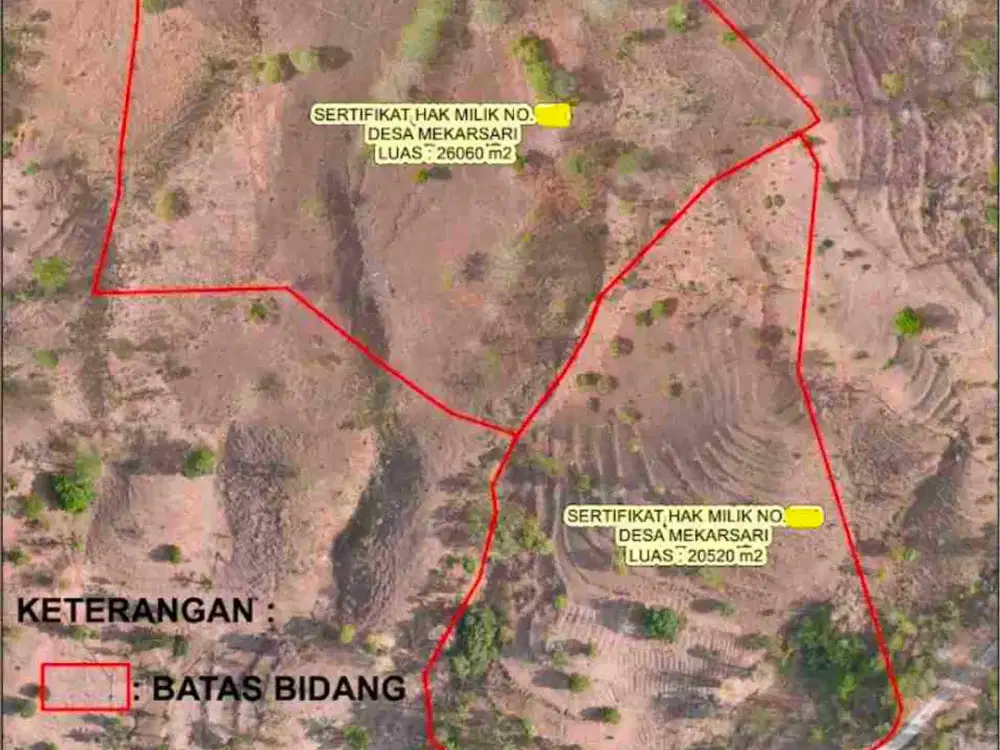 Tanah dijual di Lombok Tengah (Stunning Terraced Hills)