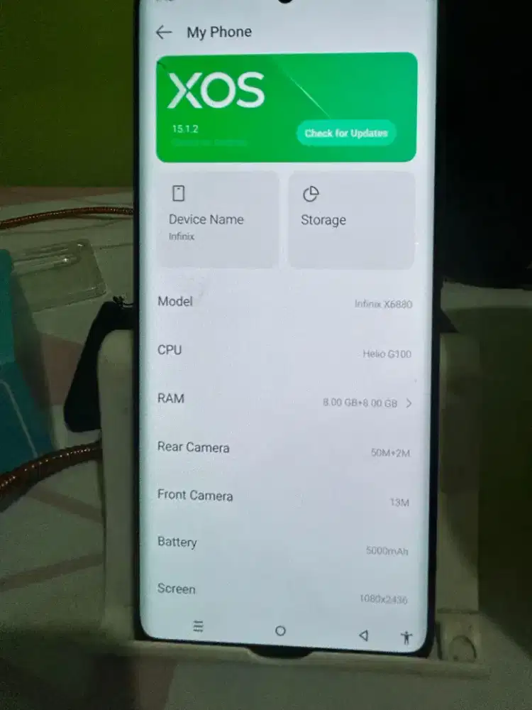infinix hot 50 pro+ curved display 8+8/256