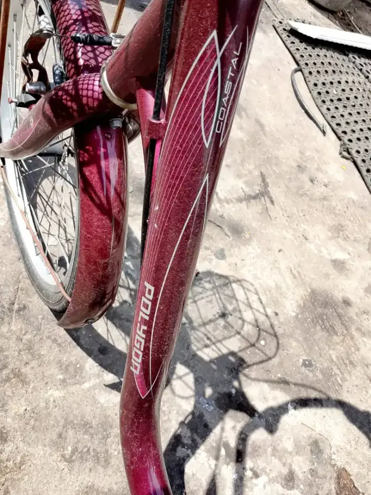 Jual sepeda mini merk polygon batang nya alumunium ukuran 20