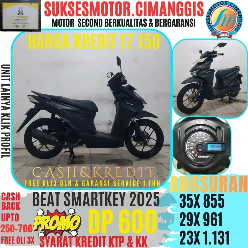 BEAT SMARTKEY PROMOTERMURAH CASHBACK UPTO700RBU FREEOLI3X BERGARANSI