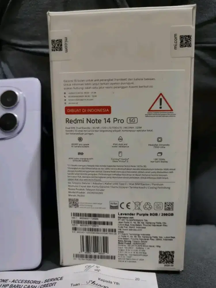 Redmi note 14 pro 5G 8/256