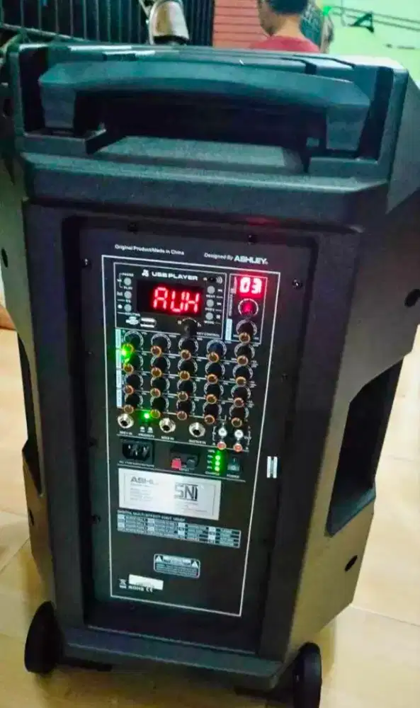 Speaker Aktif Portable ASHLEY SPA-15 Original 15 Inch Trolley