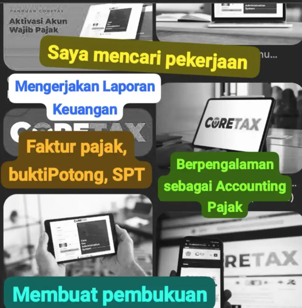 Saya mencari pekerjaan Tax accounting