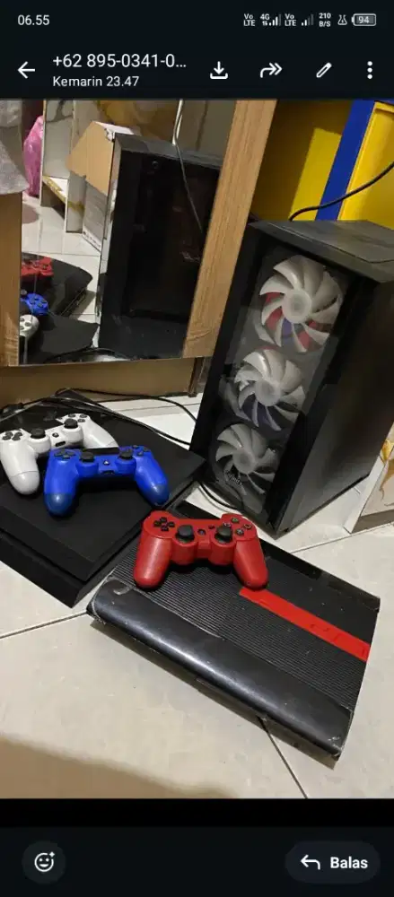 PS 3 Slim dan PS 4 FW Ori