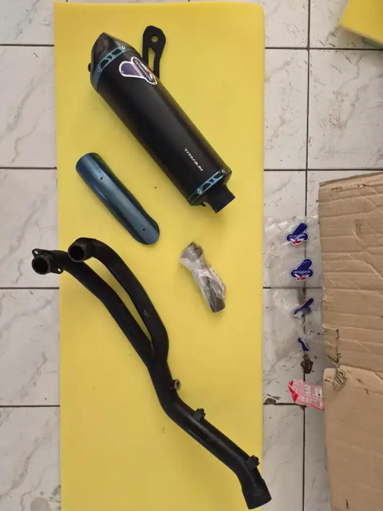 fs knalpot tmax termignoni titanium original full set