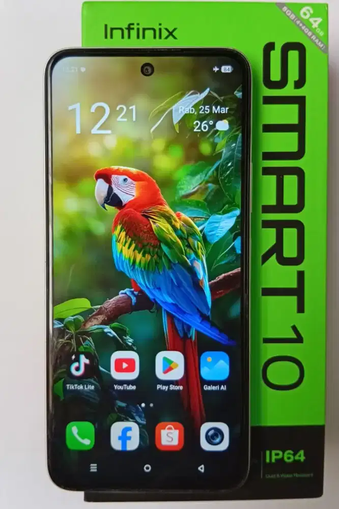 Infinix Smart 10 Ram 4+4/64 Baru 2 Bulan