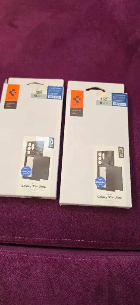 Casing Samsung S24 Ultra Merk Spigen Slim Armor dengan Card Slot