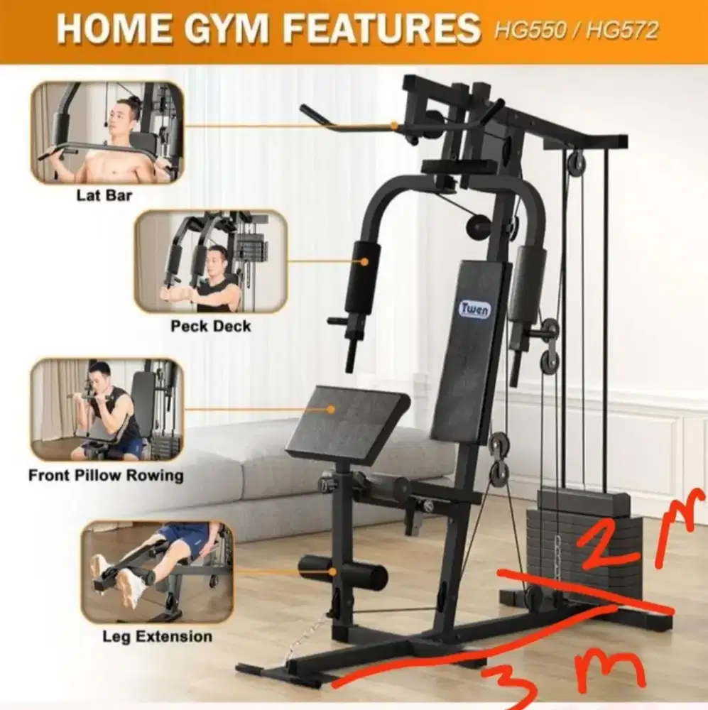 Dijual alat home gym