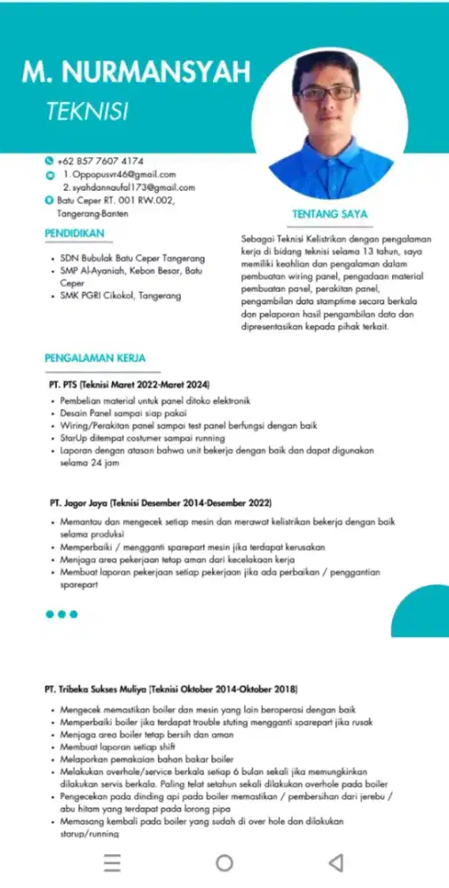 MEMBUTUHKAN PEKERJAN