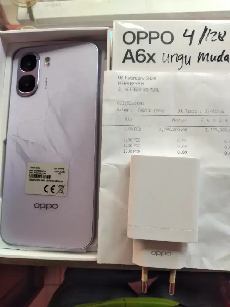 OppoA6x ram4+/128 mulus fullset ori garansi 7/2/27