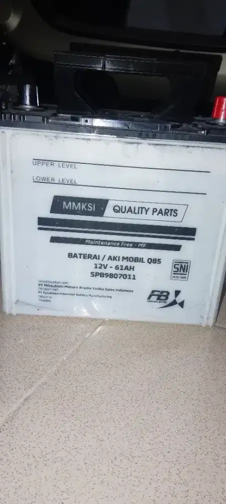 Aki Bekas Mitsubishi Q85 (ISS) 12V-61AH – SOH 72% Josss!
