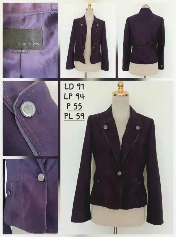 Blazer wanita Idem size M, preloved