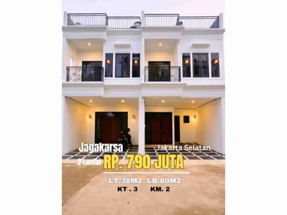 Dijual Rumah Modern Rooftop Siap Huni Lokasi Strategis Jagakarsa Jaksel Dekat kemana kemana
