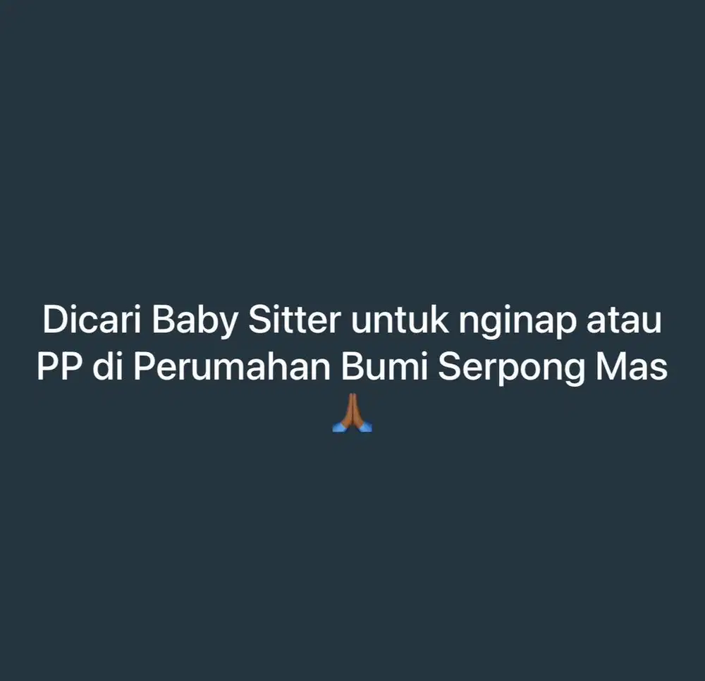 Baby Sitter untuk Jaga Bayi 7 bulan