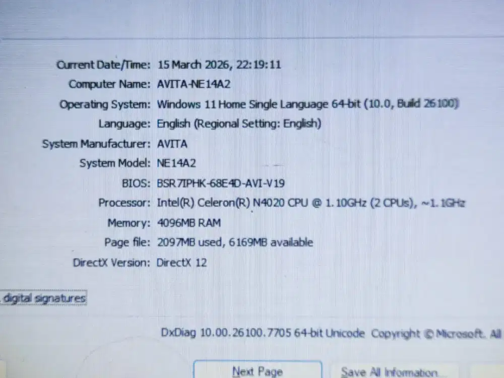 Laptop ASUS VIVOBOOK S14 X411UF RAM 20GB/SSD /DUAL VGA NVIDIA