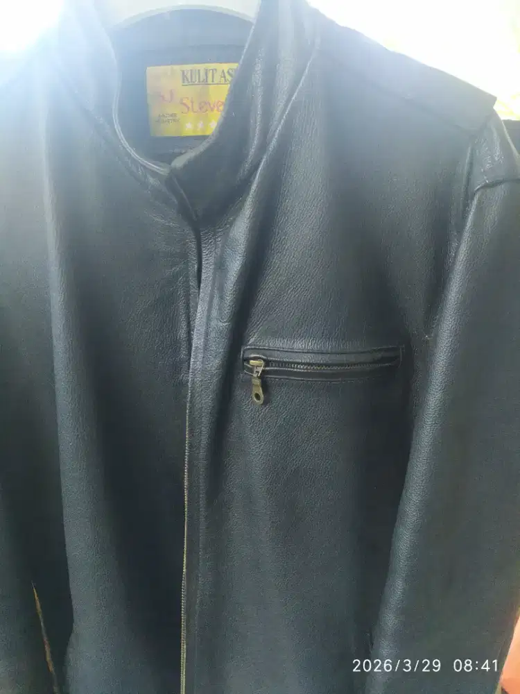 Leather jacket kulit sapi original