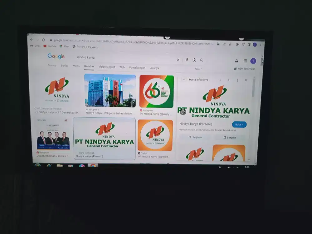 LED TV Sharp (ANALOG) Aquos 1tgn dari baru mulus + full set