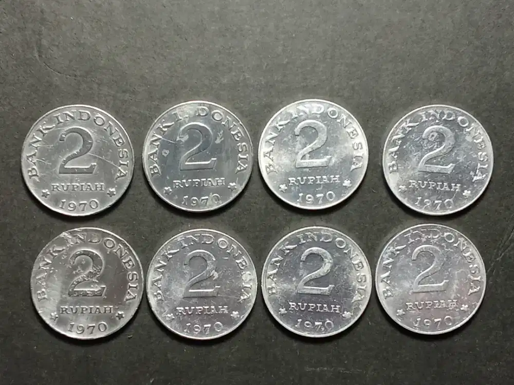 8pcs Koin 2 Rupiah