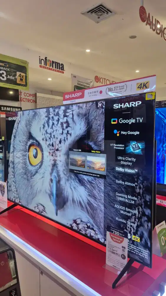 Ready stok tv 75 inc sharp google tv