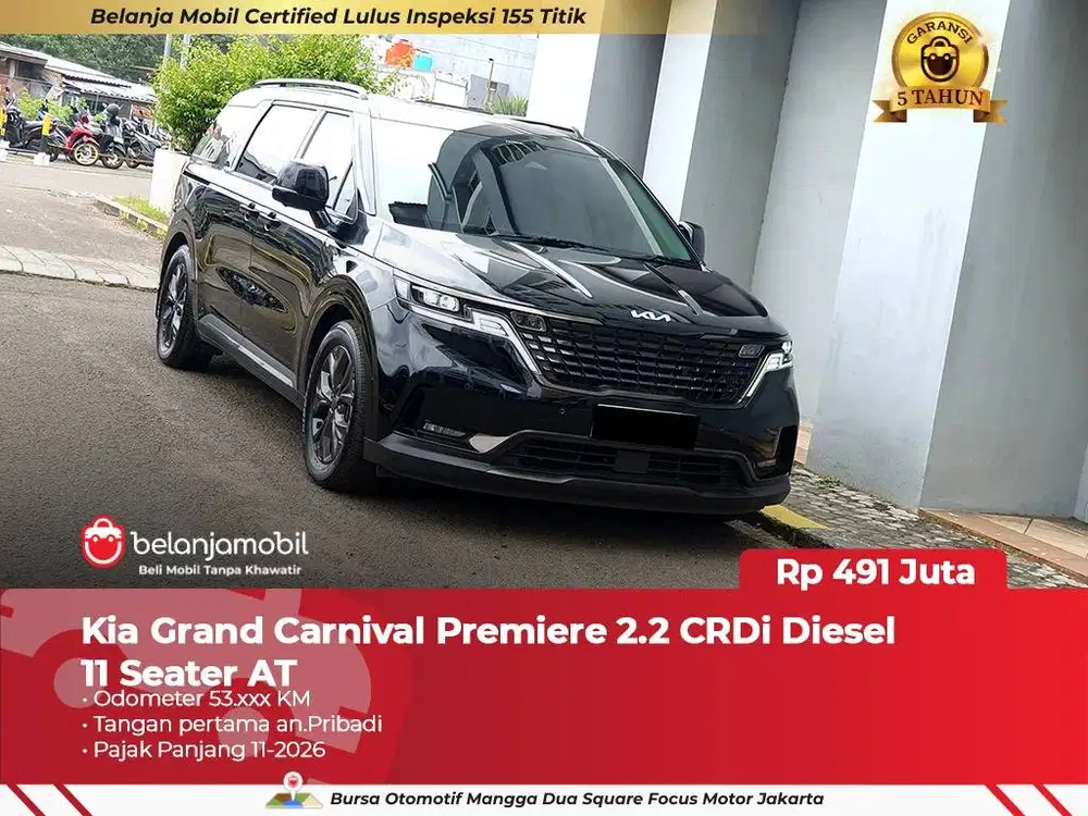 [ 11 SEATER ] Kia Grand Carnival 2.2 CRDi Diesel AT 2022 2023