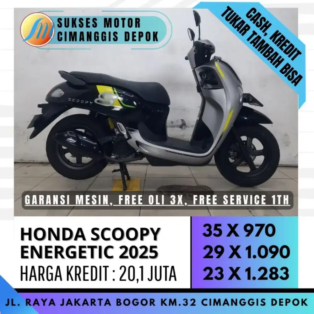 NEW SCOOPY 2025 TERBARU CASH KREDIT CICILAN RINGAN [SUKSES MOTOR]