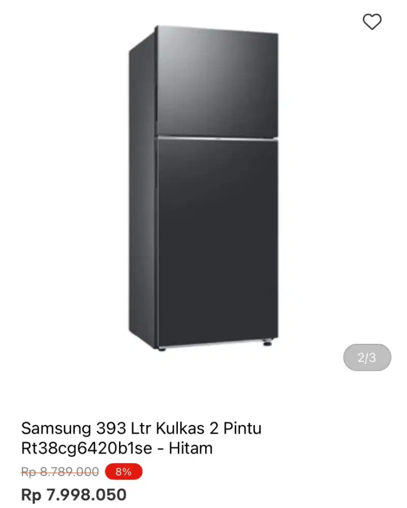 KULKAS SAMSUNG 2 PINTU 393LTR