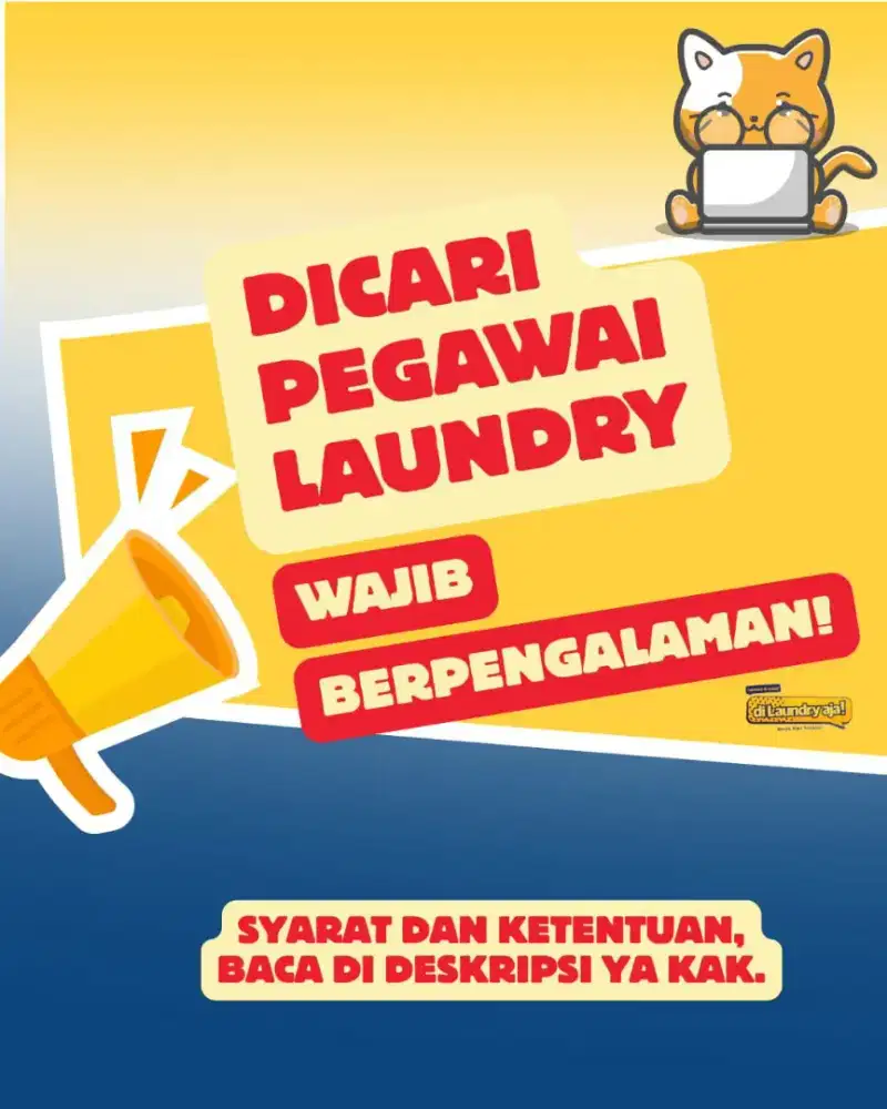Dicari pegawai laundry
